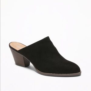 Old Navy Black Mules/Booties